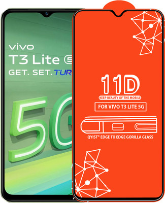 Qyist Edge To Edge Tempered Glass for VIVO T3 LITE 5G(Pack of 1)