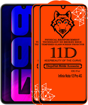 CRodible Edge To Edge Tempered Glass for Infinix Note 12 Pro 4G(Pack of 2)