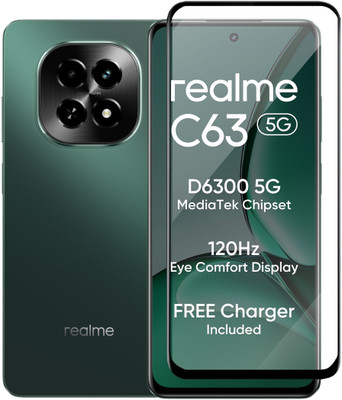 Fablue Edge To Edge Tempered Glass for Realme C63 5G(Pack of 1)