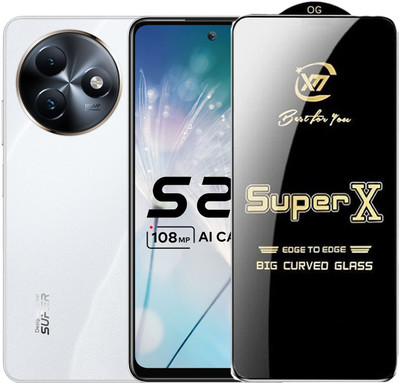 SM Styles Edge To Edge Tempered Glass for Itel S24(Pack of 1)