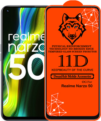 CRodible Edge To Edge Tempered Glass for Realme Narzo 50(Pack of 1)