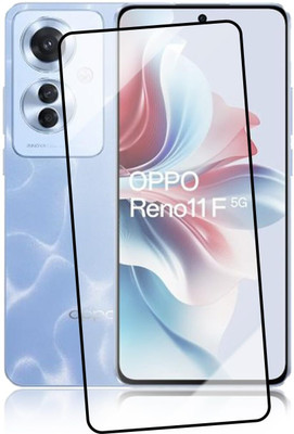 EITANSHA CREATION Edge To Edge Tempered Glass for Oppo Reno 11F 5G, Oppo Reno 11F(Pack of 1)