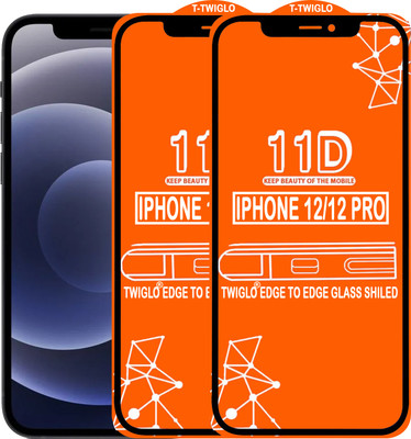 TWIGLO Edge To Edge Tempered Glass for IPHONE 12 PRO(Pack of 2)