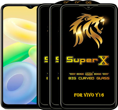 PFOAM Edge To Edge Tempered Glass for VIVO Y16(Pack of 3)