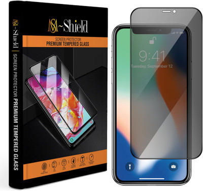 MS-Shield Edge To Edge Tempered Glass for Apple iPhone X(Pack of 1)