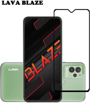 welldesign Edge To Edge Tempered Glass for Lava Blaze, LAVA BLAZE(Pack of 1)