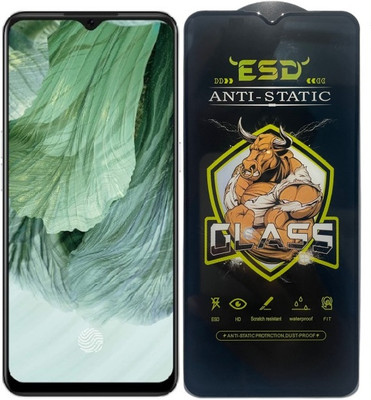 TELESHIELD Edge To Edge Tempered Glass for Oppo F17, ESD Glass, ESD Protector, Edge to Edge, Screen Protector(Pack of 1)