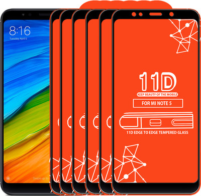 Roxel Edge To Edge Tempered Glass for Mi Redmi Note 5(Pack of 6)