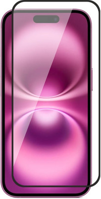 ShieldTech Edge To Edge Tempered Glass for ShieldTech Tempered Glass Premium Screen Guard for Apple iPhone 15 Plus (Black) - Edge to Edge Coverage(Pack of 1)