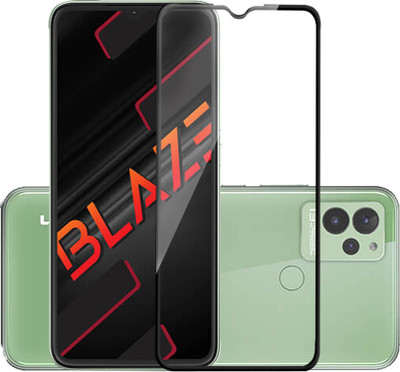 HUPSHY Edge To Edge Tempered Glass for LAVA Blaze(Pack of 1)