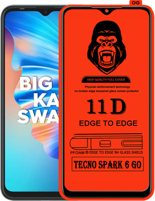 Rofix star Edge To Edge Tempered Glass for TECNO SPARK 6 GO(Pack of 1)
