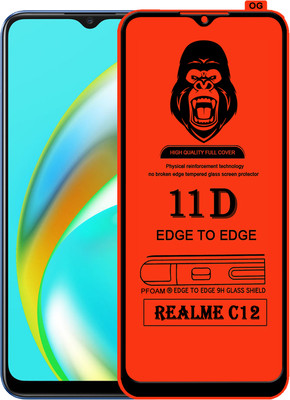 Rofix star Edge To Edge Tempered Glass for REALME C12(Pack of 1)