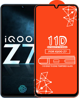 Qyist Edge To Edge Tempered Glass for Iqoo Z7(Pack of 1)