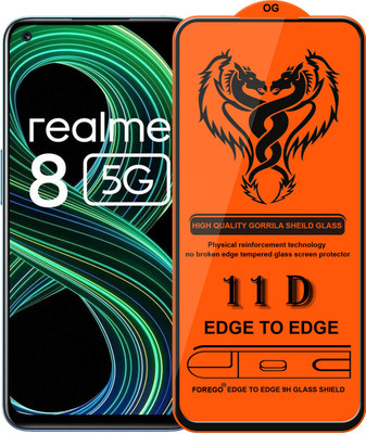 Forego Edge To Edge Tempered Glass for realme 8 5G(Pack of 1)