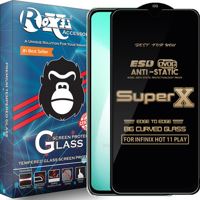 Roxel Edge To Edge Tempered Glass for INFINIX HOT 11 PLAY(Pack of 1)