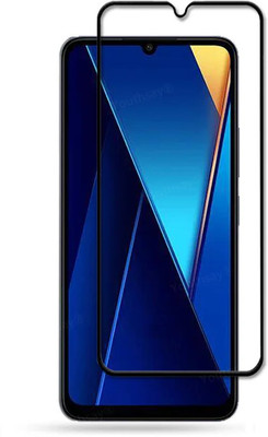 VISHZONE Edge To Edge Tempered Glass for POCO C65 5G(Pack of 1)
