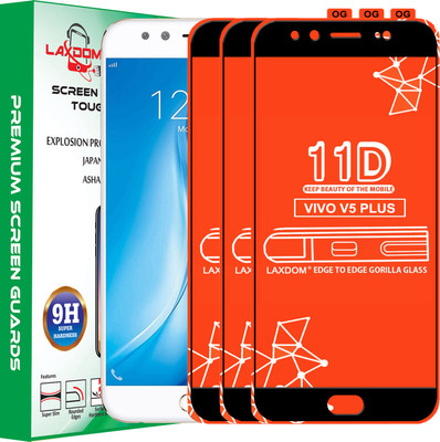 Laxdom Edge To Edge Tempered Glass for VIVO V5 PLUS(Pack of 3)