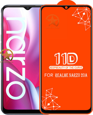 SEVEN7STAR Edge To Edge Tempered Glass for Realme Narzo 20A(Pack of 1)