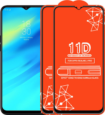 Qyist Edge To Edge Tempered Glass for Realme 2 Pro(Pack of 2)
