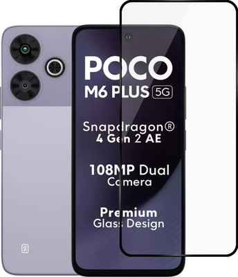 Gorilla Cases Edge To Edge Tempered Glass for POCO M6 Plus 5G, POCO M6 Plus(Pack of 1)