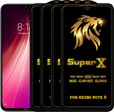 PFOAM Edge To Edge Tempered Glass for REDMI NOTE 8(Pack of 4)