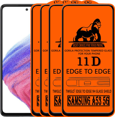 TWIGLO Edge To Edge Tempered Glass for SAMSUNG A53 5G(Pack of 4)