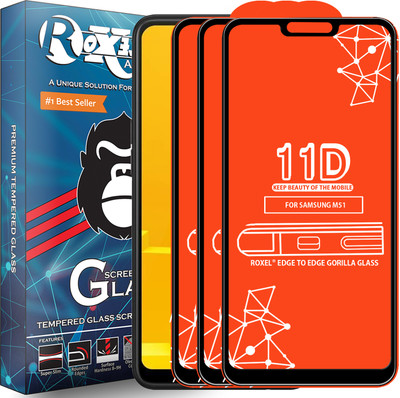 Roxel Edge To Edge Tempered Glass for Realme C1(Pack of 3)