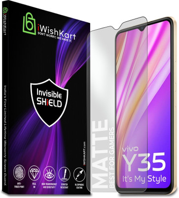 iWishKart Edge To Edge Tempered Glass for vivo Y35, Matte / Mat 0.3mm(Pack of 1)