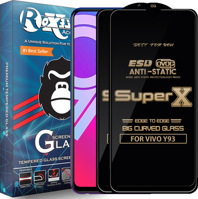 Roxel Edge To Edge Tempered Glass for VIVO Y93(Pack of 2)