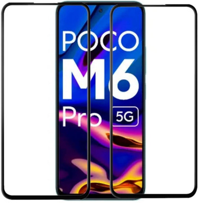 Flipkart SmartBuy Edge To Edge Tempered Glass for POCO M6 Pro 5G(Pack of 2)