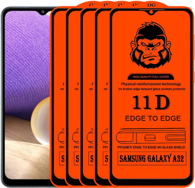 Xester Edge To Edge Tempered Glass for SAMSUNG GALAXY A32(Pack of 5)