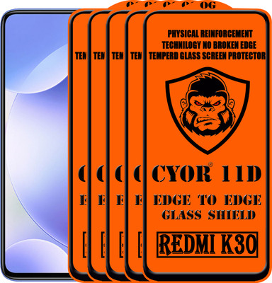 CYOR Edge To Edge Tempered Glass for REDMI K30(Pack of 5)