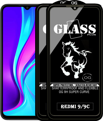 PFOAM Edge To Edge Tempered Glass for REDMI 9C(Pack of 2)
