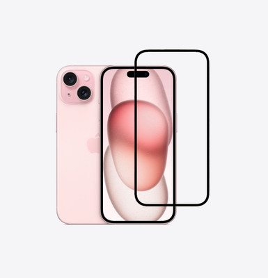 Kartuce Edge To Edge Tempered Glass for APPLE iPhone 15, iPhone 15(Pack of 1)