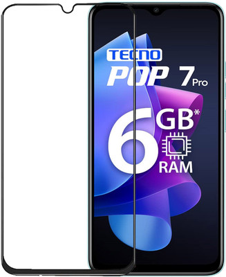 INFINITYWORLD Edge To Edge Tempered Glass for Tecno POP 7 Pro(Pack of 1)
