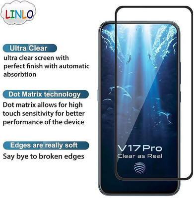 iCopertina Edge To Edge Tempered Glass for VIVO V17 PRO(Pack of 1)