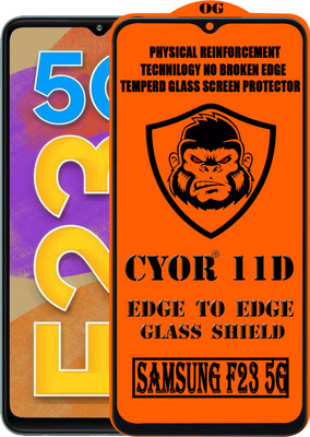 CYOR Edge To Edge Tempered Glass for SAMSUNG F23 5G(Pack of 1)