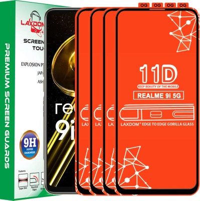 Laxdom Edge To Edge Tempered Glass for REALME 9I 5G(Pack of 4)