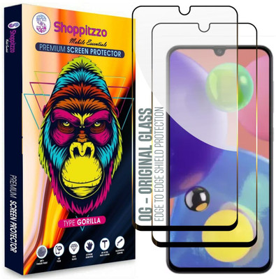 Shoppitzzo Edge To Edge Tempered Glass for Samsung A70| A70s (6.7 Inch)**NeoShield**Millitary Grade-Anti Explosion-Tempered Glass/Full Screen Coverage-Edge to Edge/9H Hardness/With Easy Installation Kit(Pack of 2)