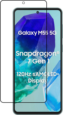 Flipkart SmartBuy Edge To Edge Tempered Glass for Samsung Galaxy M55 5G(Pack of 1)