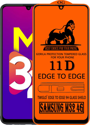 TWIGLO Edge To Edge Tempered Glass for SAMSUNG M32 4G(Pack of 1)