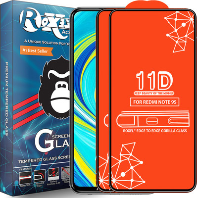 Roxel Edge To Edge Tempered Glass for Redmi Note 9S(Pack of 2)