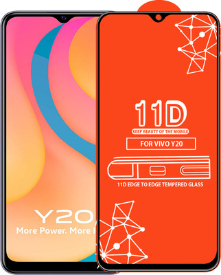 Qyist Edge To Edge Tempered Glass for Vivo Y20(Pack of 1)