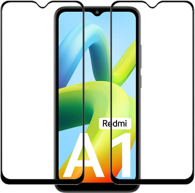KMPERED Edge To Edge Tempered Glass for Mi A1, Mi A1(Pack of 2)