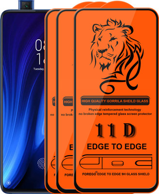 Forego Edge To Edge Tempered Glass for Mi K20 Pro(Pack of 3)