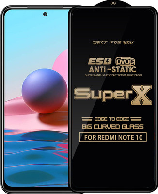 Qyist Edge To Edge Tempered Glass for REDMI NOTE 10(Pack of 1)
