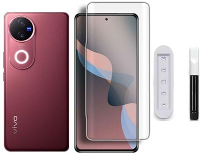 Caseline Edge To Edge Tempered Glass for vivo V50 5G, Vivo V50e 5G, V50 5G Elite Edition, iQOO Z10R, Vivo T4R 5G(Pack of 1)