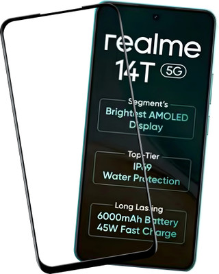 VAlight Edge To Edge Tempered Glass for realme 14T 5G, REALME 14T 5G, Premium Screen Protector Guard with Easy Installation Kit(Pack of 1)