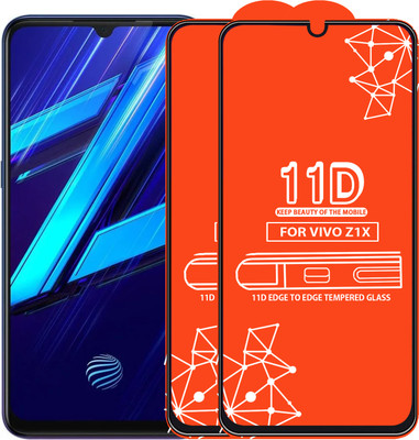 Qyist Edge To Edge Tempered Glass for Vivo Z1X(Pack of 2)