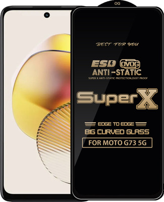 Qyist Edge To Edge Tempered Glass for MOTO G73 5G(Pack of 1)